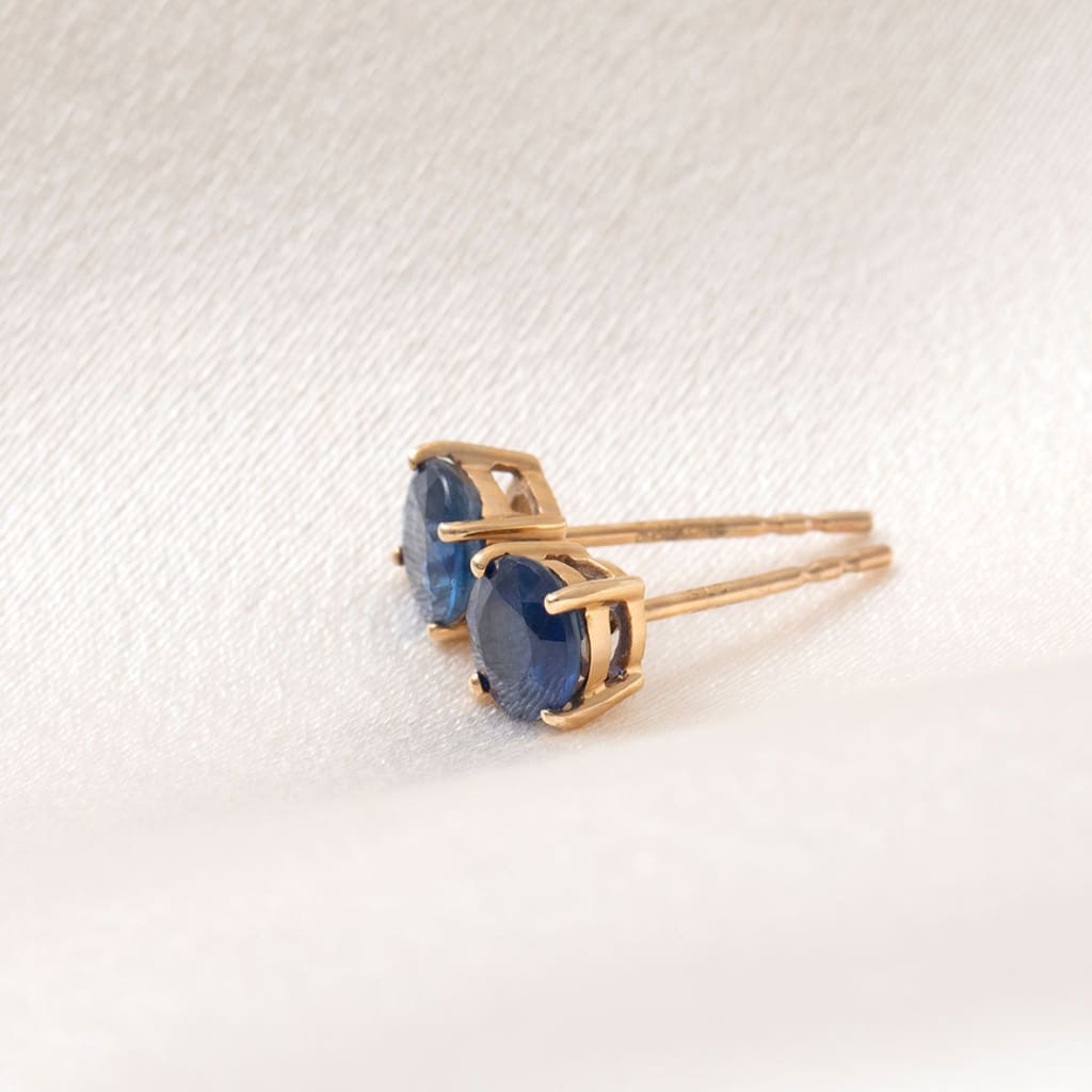 Sapphire Earrings | 9ct Gold - Earrings