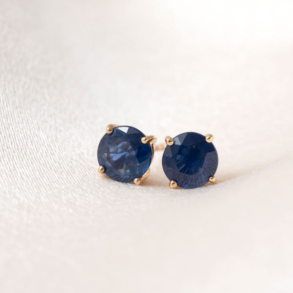 Sapphire Earrings | 9ct Gold - Earrings