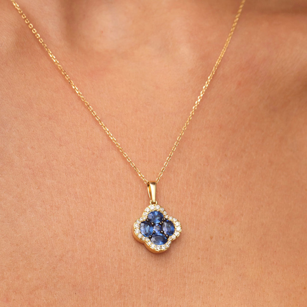 Sapphire Palace Diamond Necklace | 18ct Gold