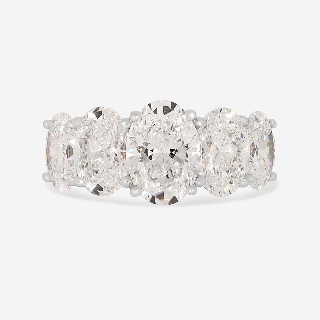 SARA 5ct | Oval Lab Grown Diamond Ring in Platinum - Rings