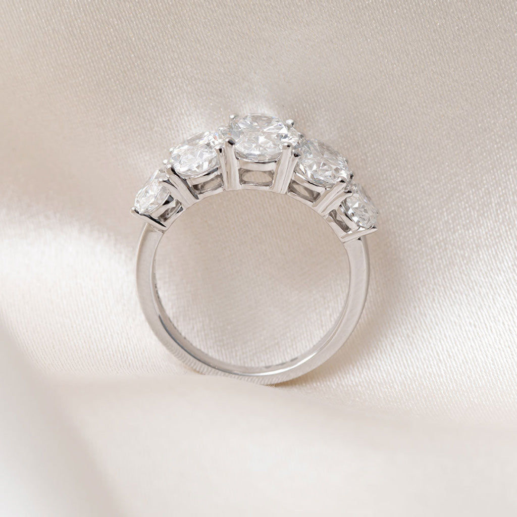 SARA 5ct | Oval Lab Grown Diamond Ring in Platinum - Rings