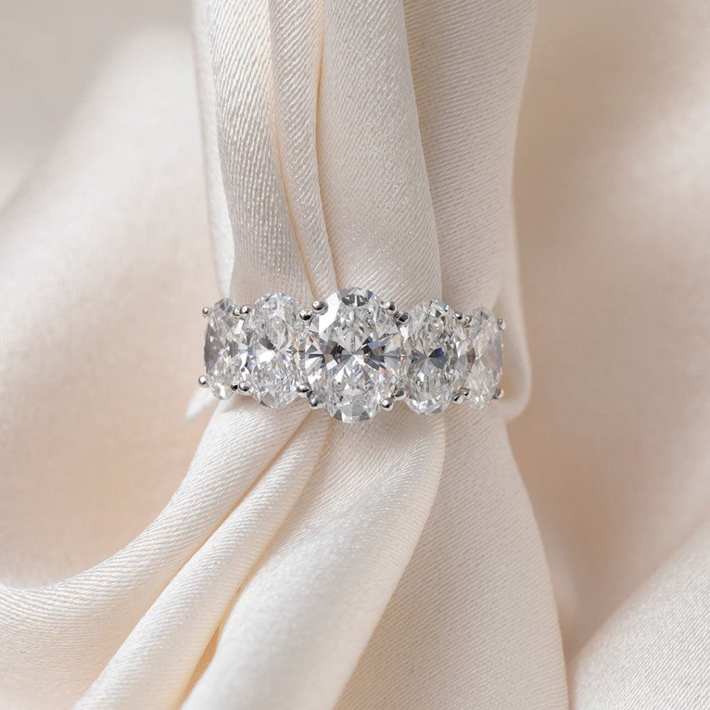 SARA 5ct | Oval Lab Grown Diamond Ring in Platinum - Rings