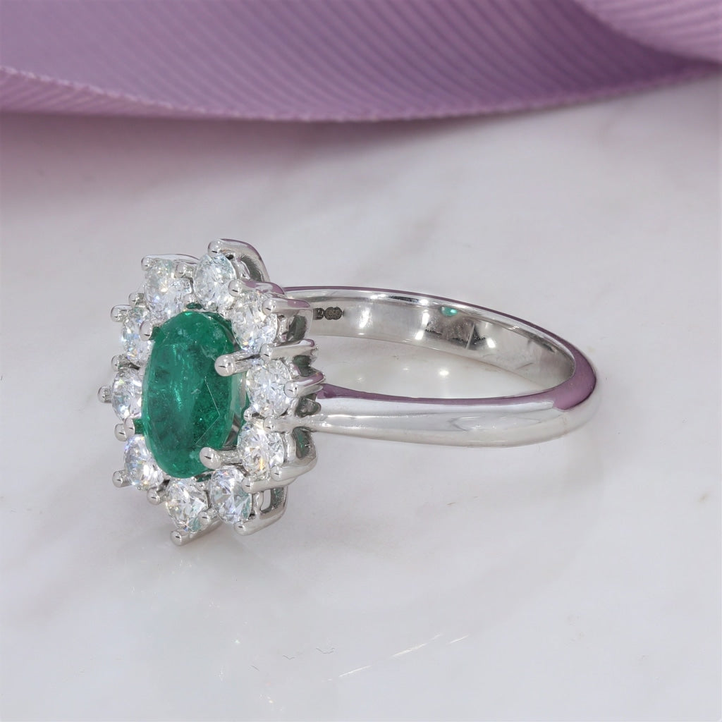 Savoy | Emerald Diamond Ring - Rings