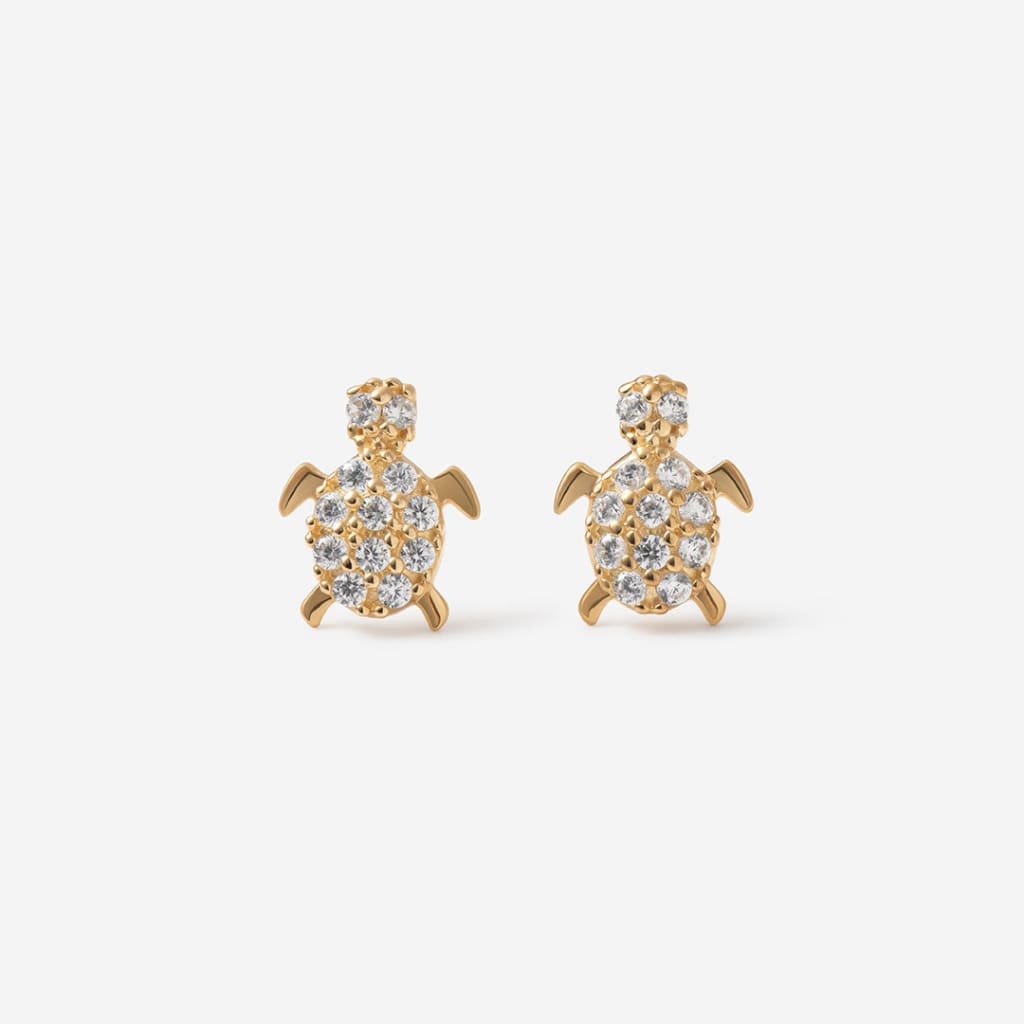 Sea Turtles Earrings | 9ct Gold