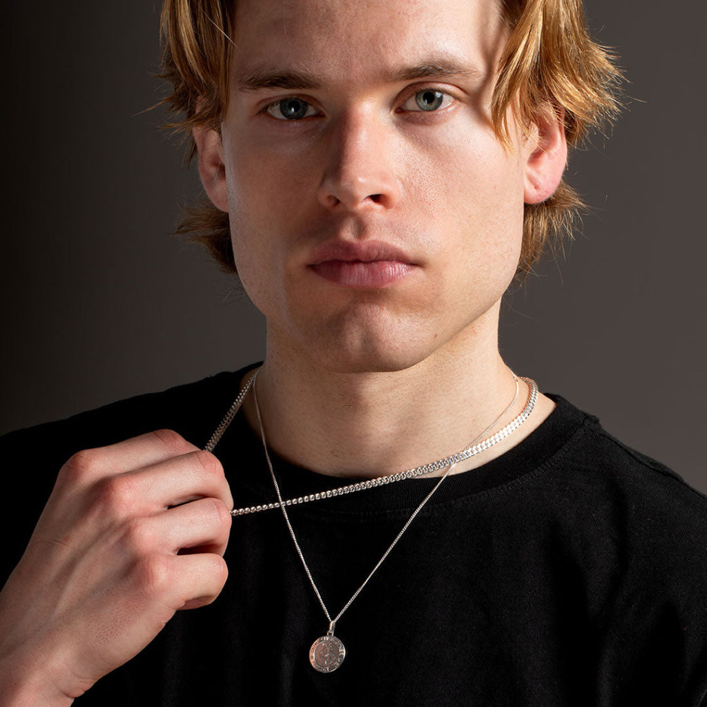 Sean | 18’ Curb Chain S. Silver - Necklace