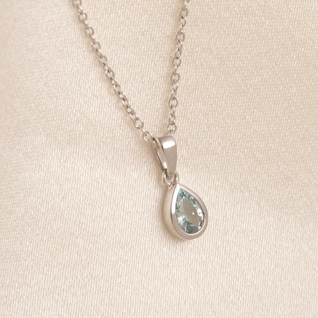 Seine Aquamarine Necklace | 9ct Gold - Necklace