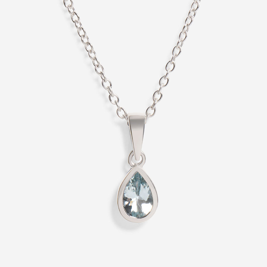 Seine Aquamarine Necklace | 9ct Gold - Necklace