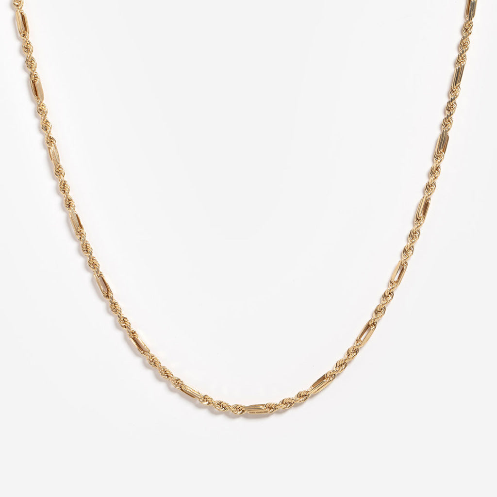 Serene Strands | 9ct Gold Fancy Link Chain - Necklace