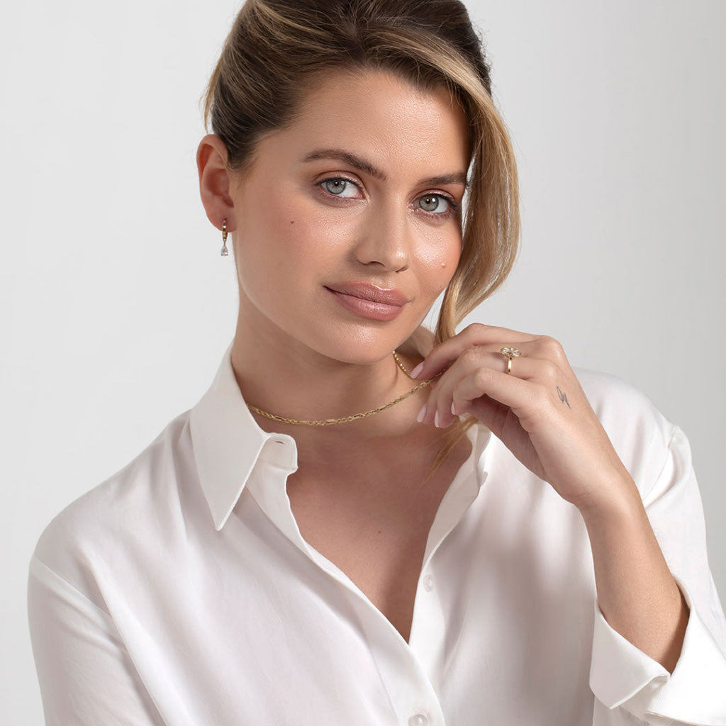 Serene Strands | 9ct Gold Fancy Link Chain - Necklace
