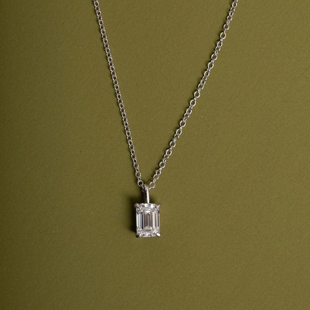 SERENITY 0.70ct | Emerald Cut Lab Grown Diamond Necklace
