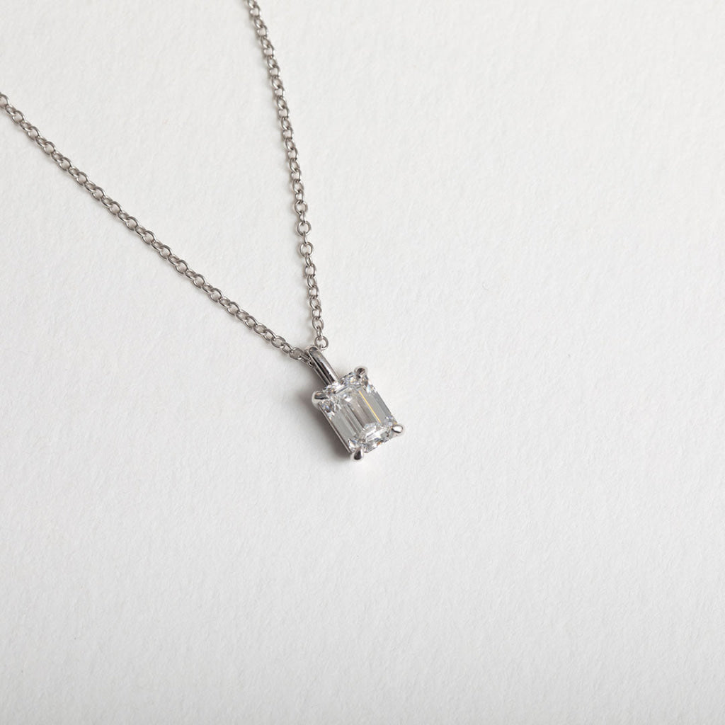 SERENITY 0.70ct | Emerald Cut Lab Grown Diamond Necklace