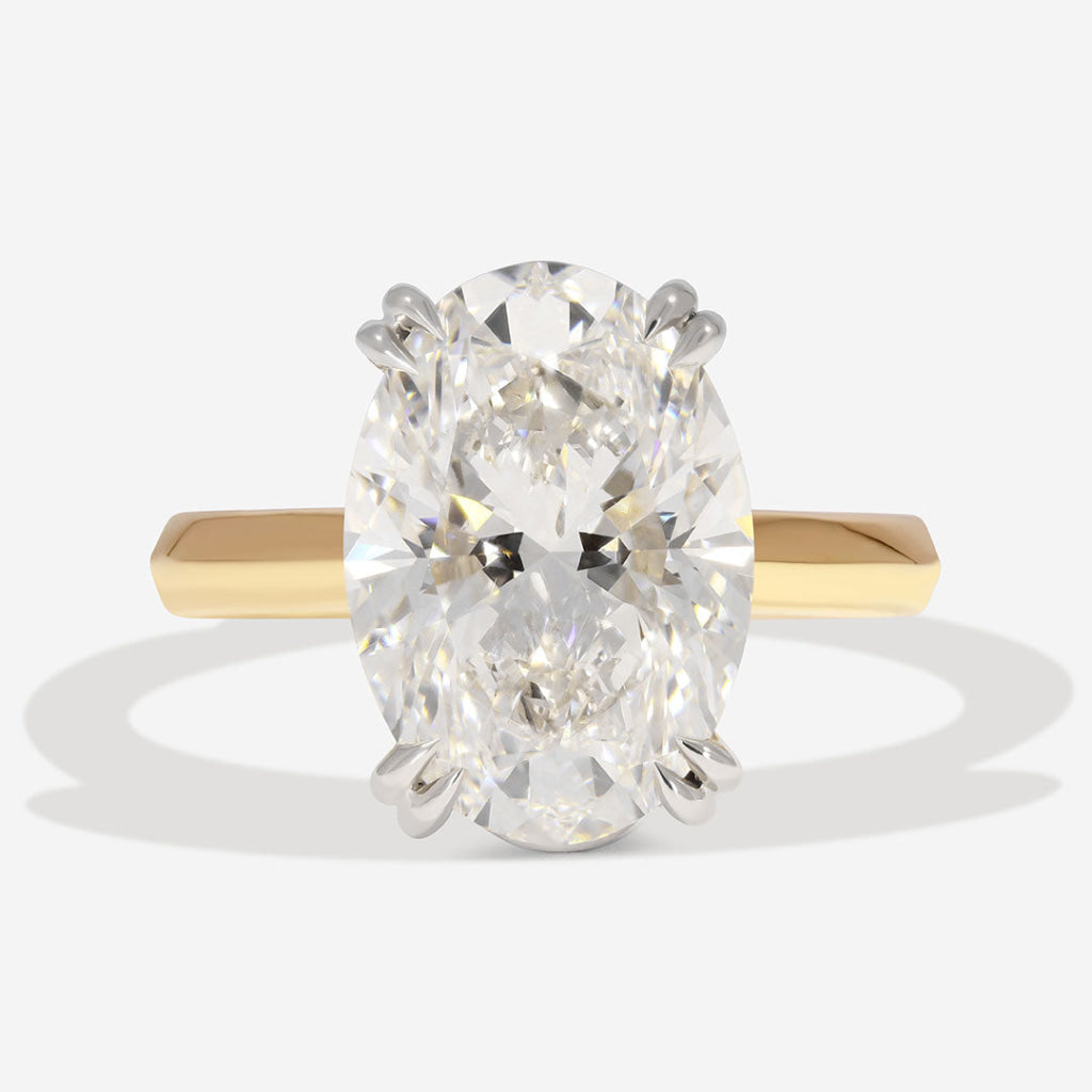 SICILY 5ct | Oval Solitaire Lab Grown Diamond Engagement Ring in 18ct Gold