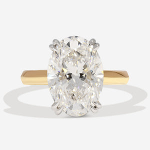 SICILY 5ct | Oval Solitaire Lab Grown Diamond Engagement Ring in 18ct Gold
