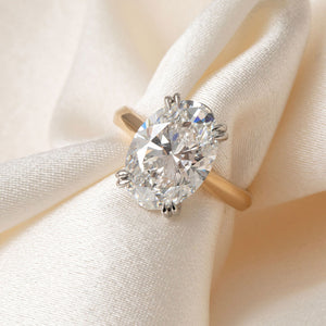 SICILY 5ct | Oval Solitaire Lab Grown Diamond Engagement Ring in 18ct Gold