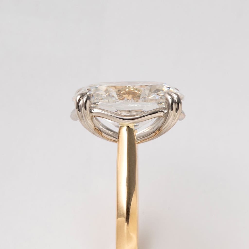 SICILY | Oval Cut Solitaire Lab Diamond Set in 18ct Gold