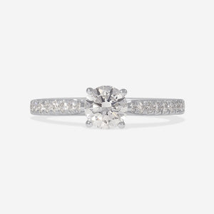 SIENNA 0.75ct | Round Solitaire Lab Grown Diamond Engagement Ring in Platinum
