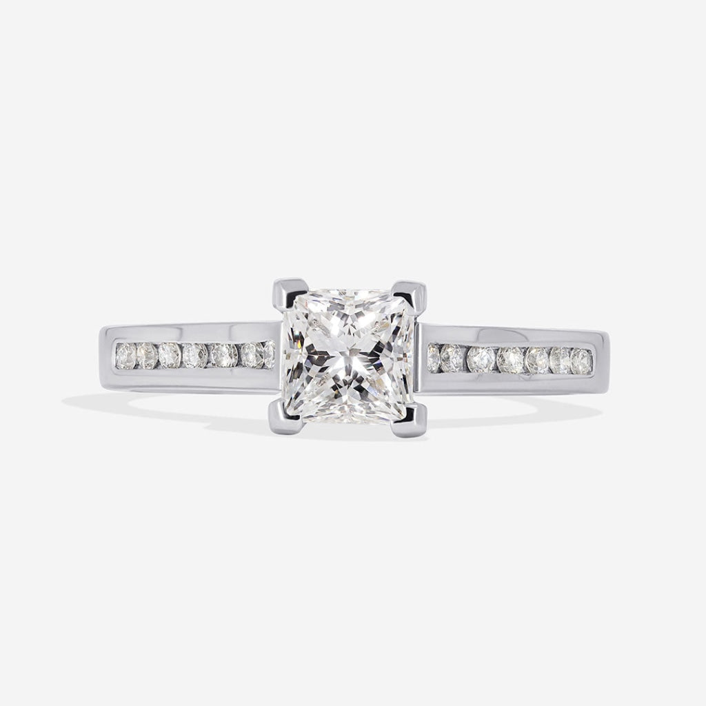 Siofra Platinum Princess Cut Engagement Ring