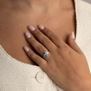 SKY 1.90ct | Toi Et Moi Lab Grown Diamond Engagement Ring in Platinum