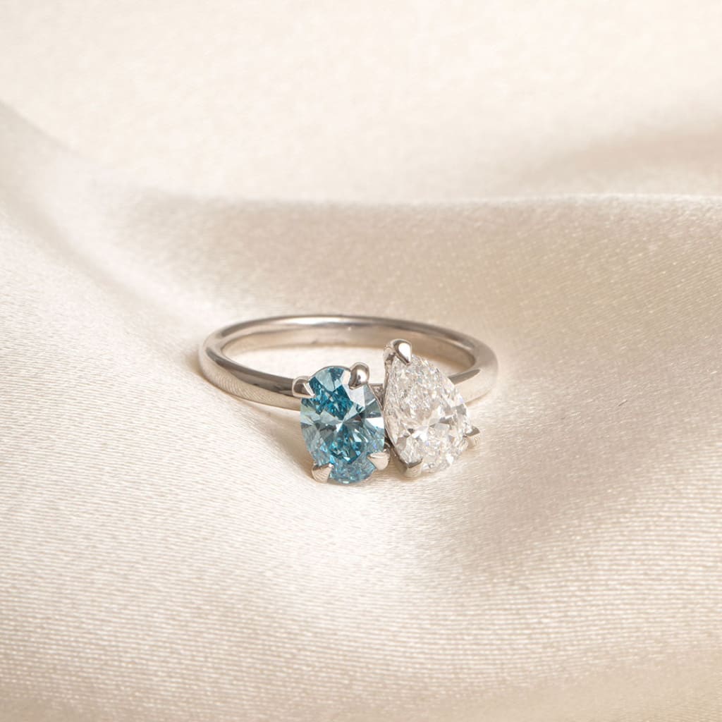 SKY | Pear & Oval Toi Et Moi Lab Diamond Engagement Ring