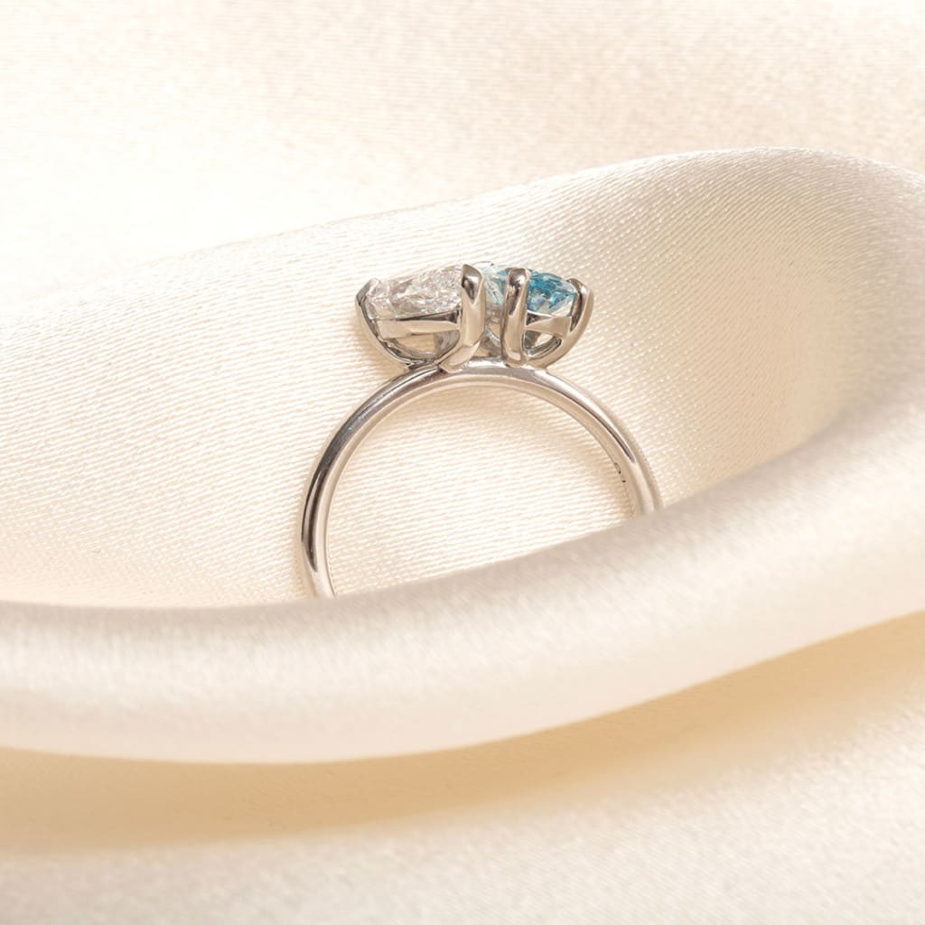 SKY | Pear & Oval Toi Et Moi Lab Diamond Engagement Ring