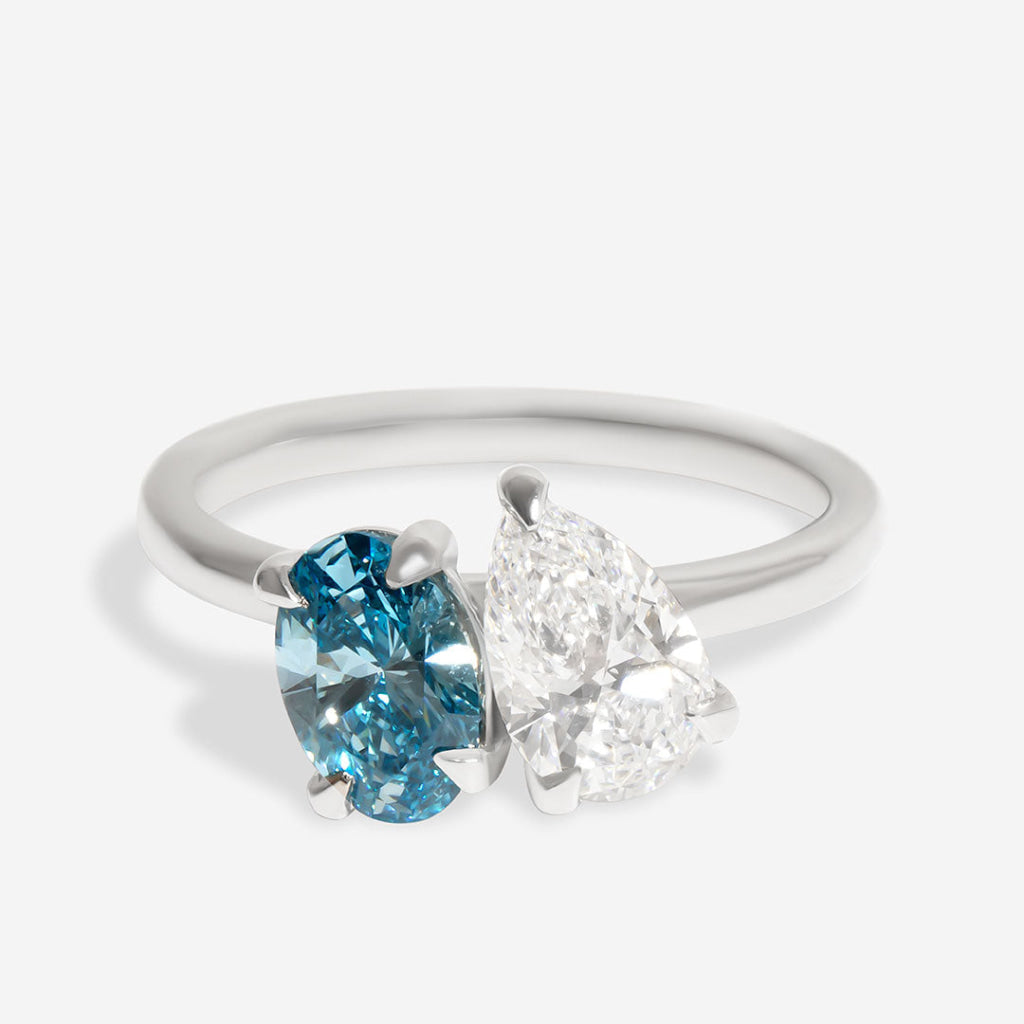 SKY | Pear & Oval Toi Et Moi Lab Diamond Engagement Ring