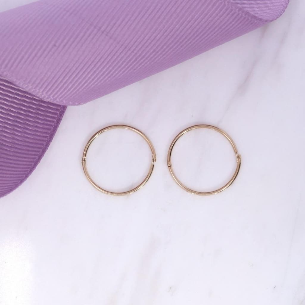 Sleeper Hoop Earrings - 16mm | 9ct Gold - Earrings