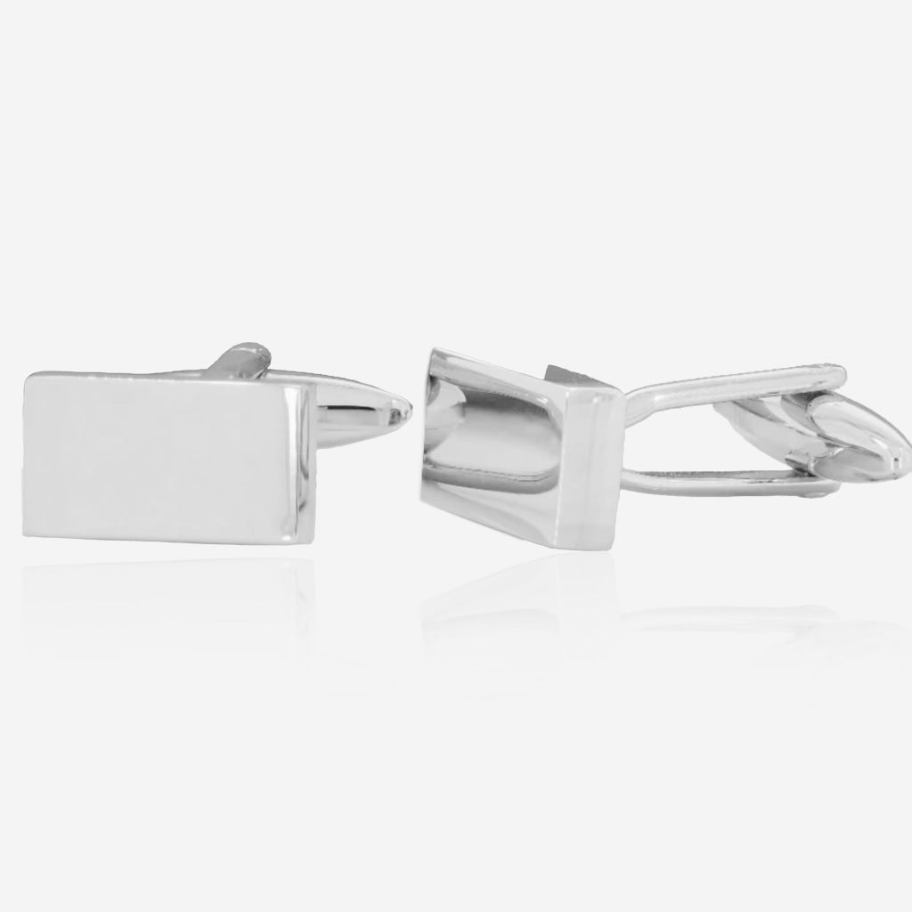 Small Rectangle Cuff Links | Free Engraving - Cufflinks