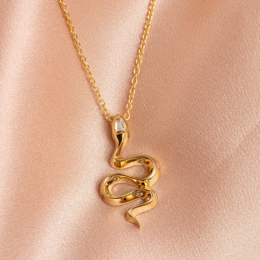 Snake Necklace | 9ct Gold - Necklace