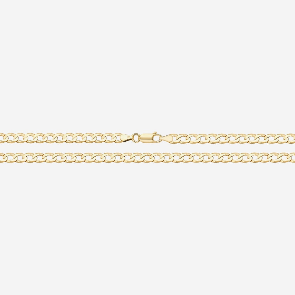 Solid Curb Bracelet | 9ct Gold - Bracelet