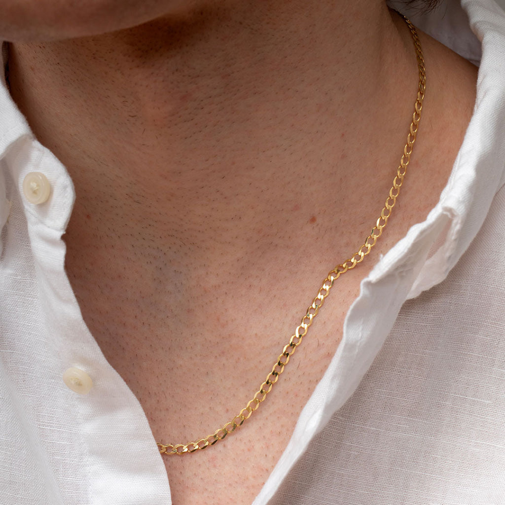 Solid Curb Chain | 9ct Gold - Necklace