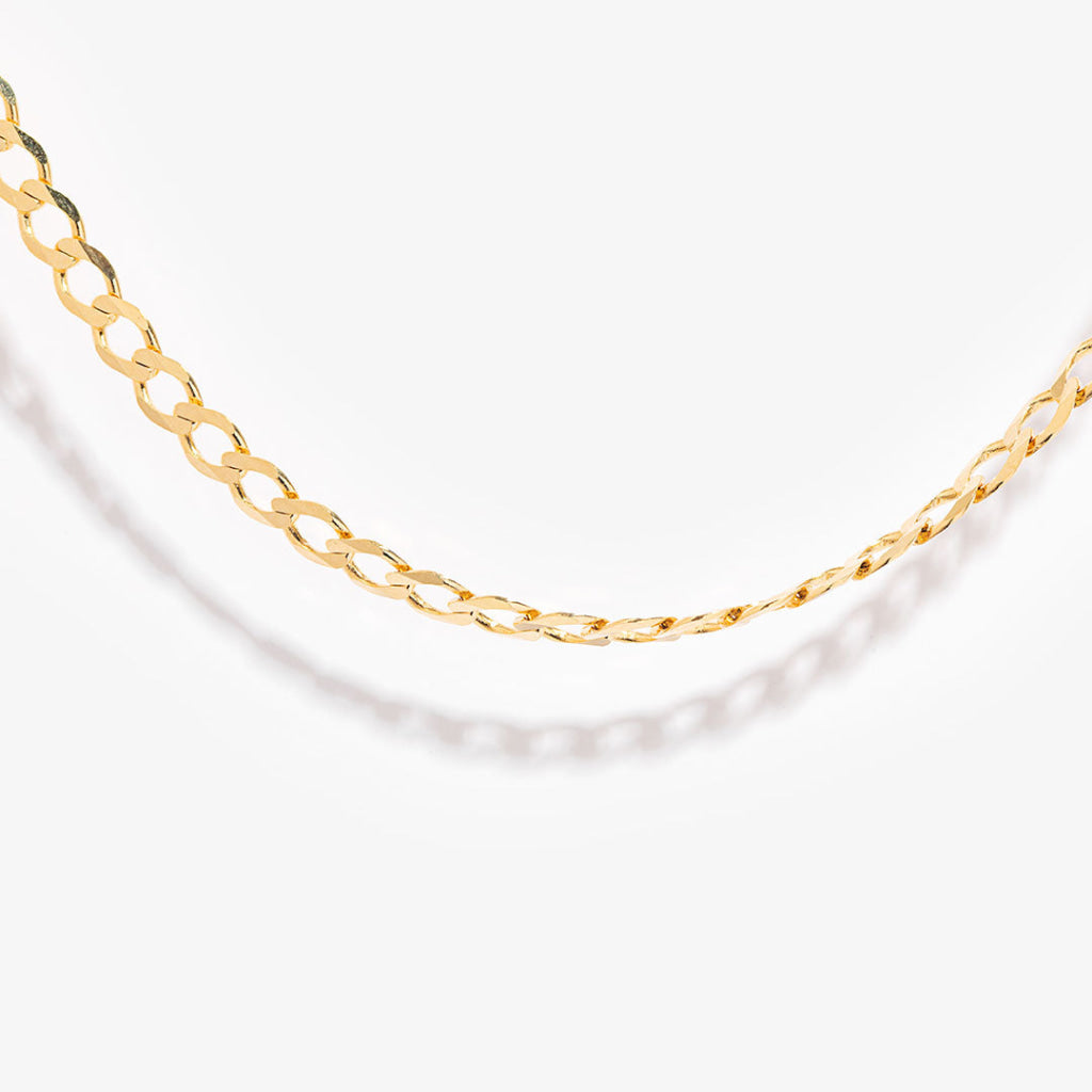 Solid Curb Chain | 9ct Gold