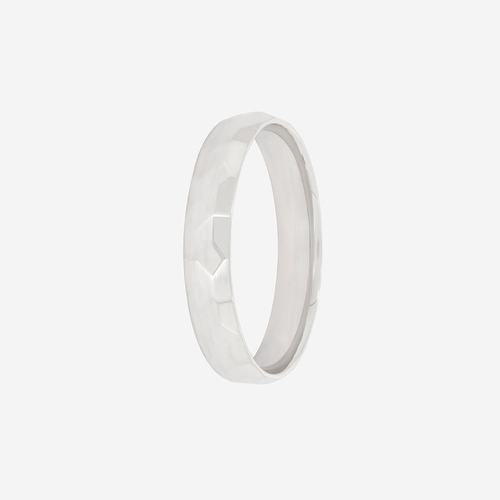 SOLOMON 4mm | Men's Wedding Ring in 9ct White Gold