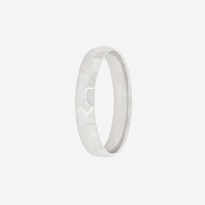 SOLOMON 4mm | Men's Wedding Ring in 9ct White Gold