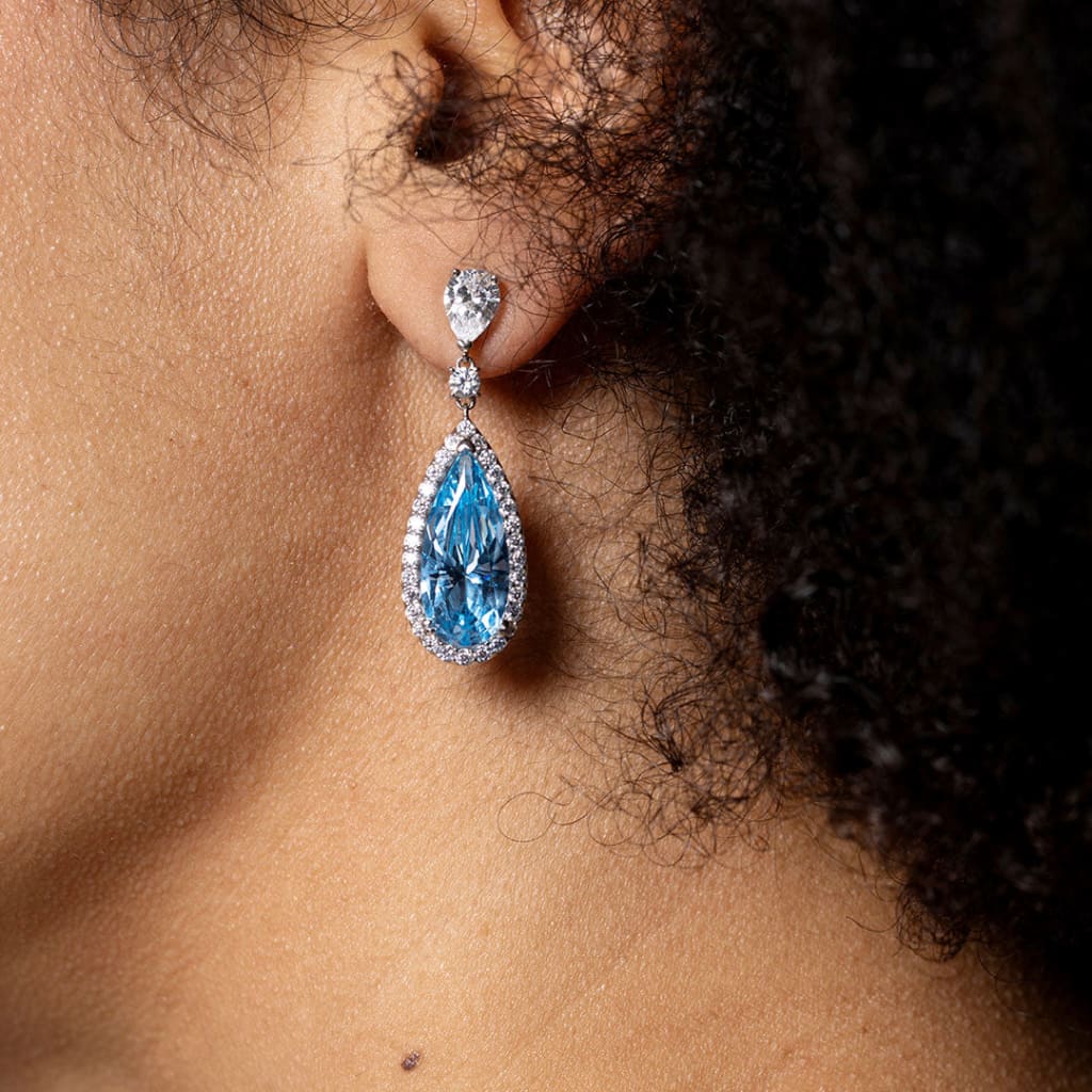 Something Blue Earrings | Sterling Silver