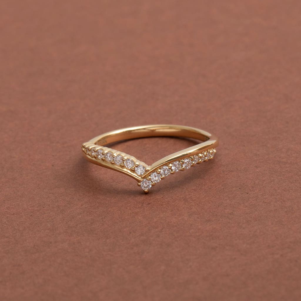 SONATA | Diamond Wedding Ring in 18ct Gold - Rings