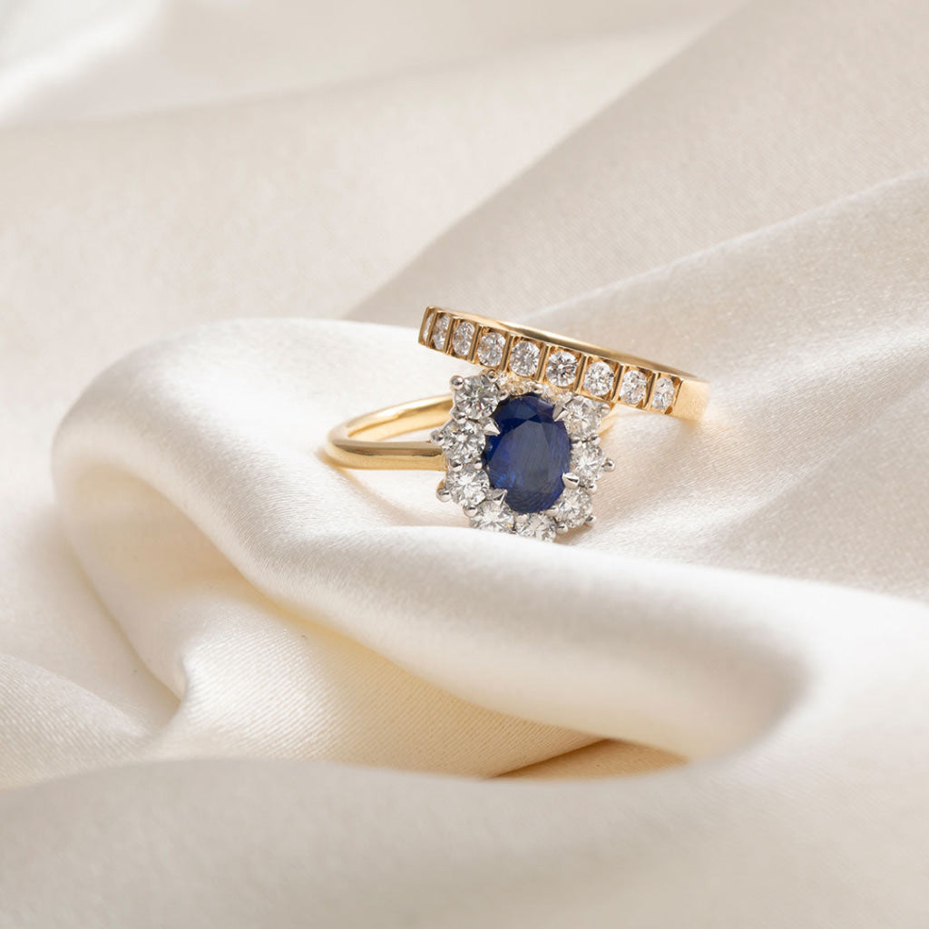 SOPHIA | Diamond & Sapphire Ring - Rings