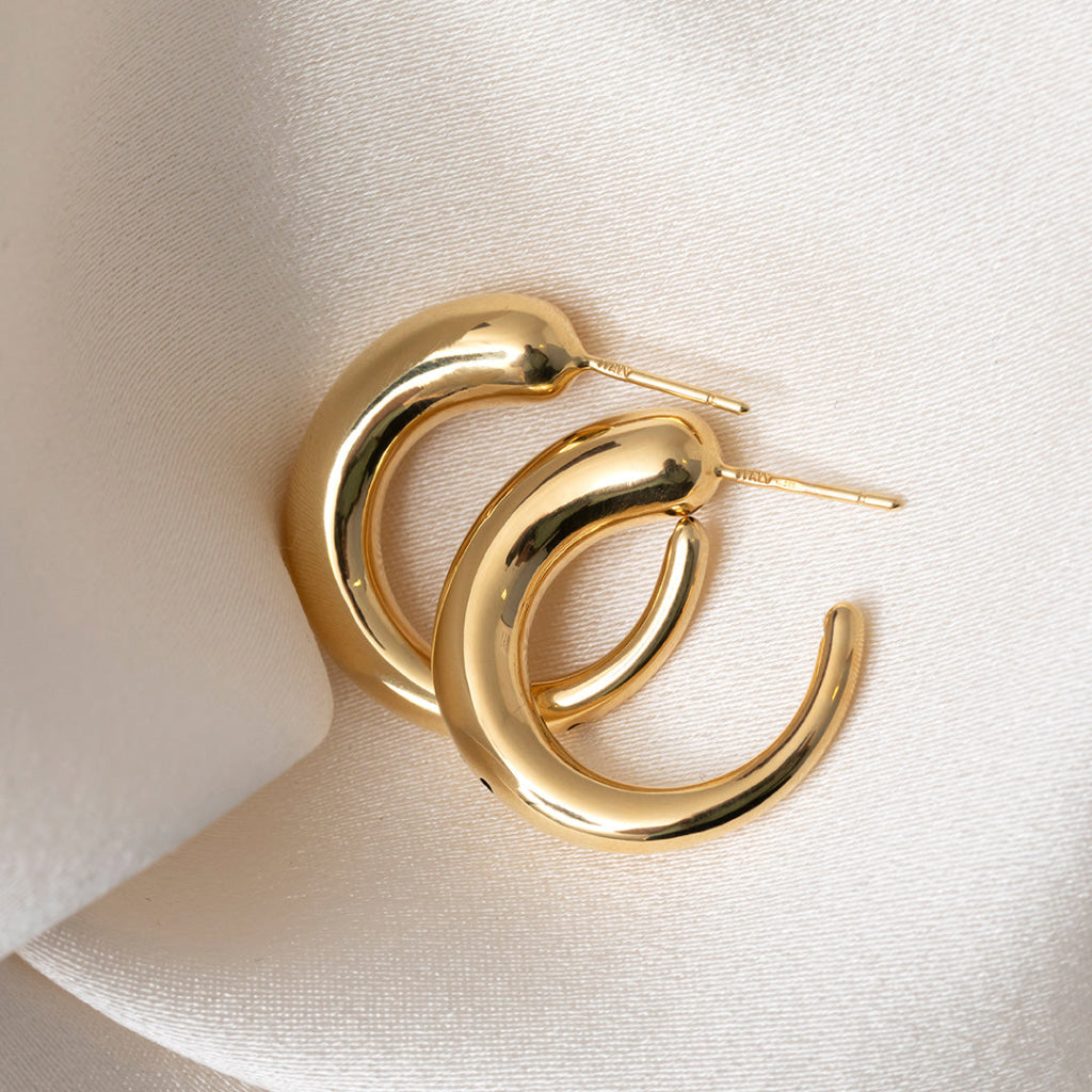 Sora Hoop Earrings | 14ct Gold - Earrings