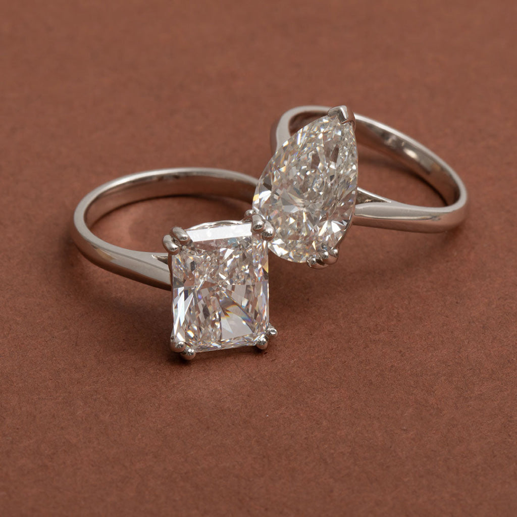 SORRENTO | Radiant Cut Solitaire Lab Diamond Set