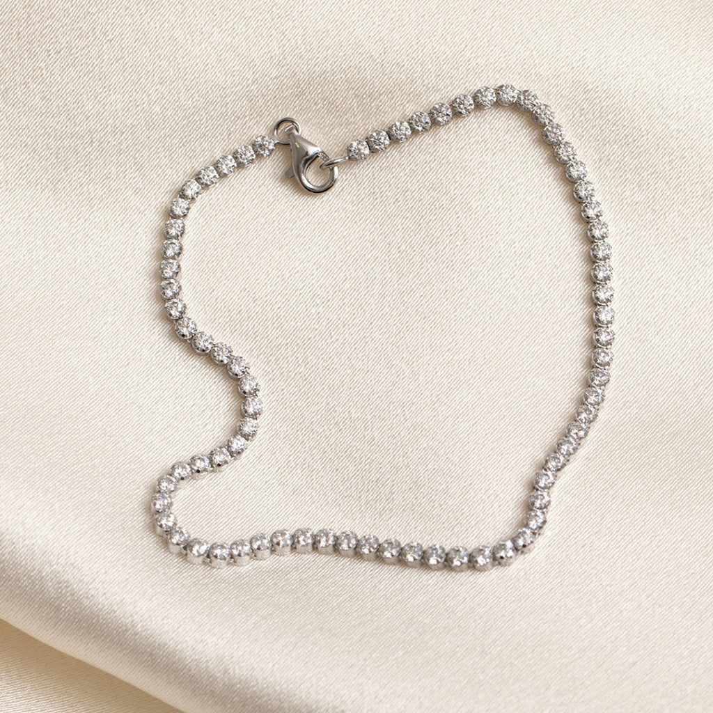 Sparkle Line Bracelet | Sterling Silver - Bracelet