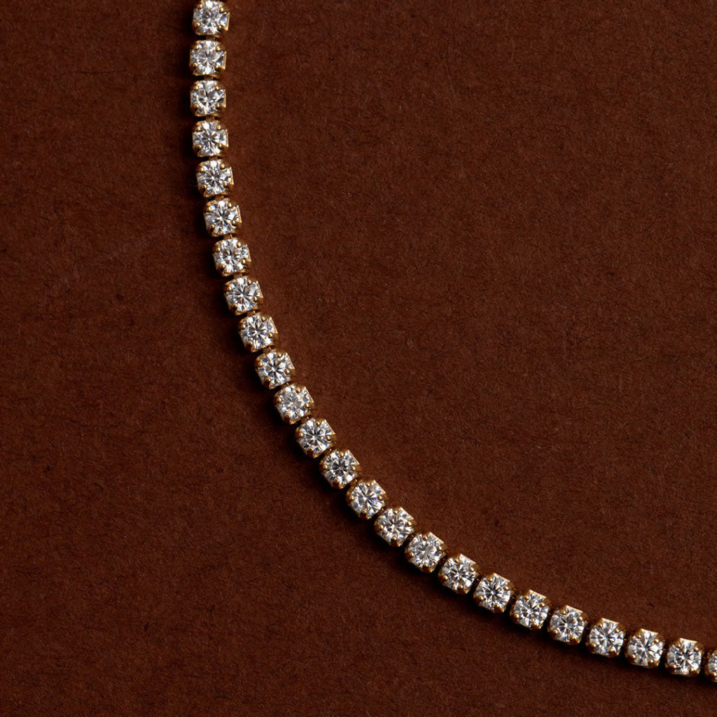 Sparkle Line Tennis Bracelet | 9ct Gold - Bracelet