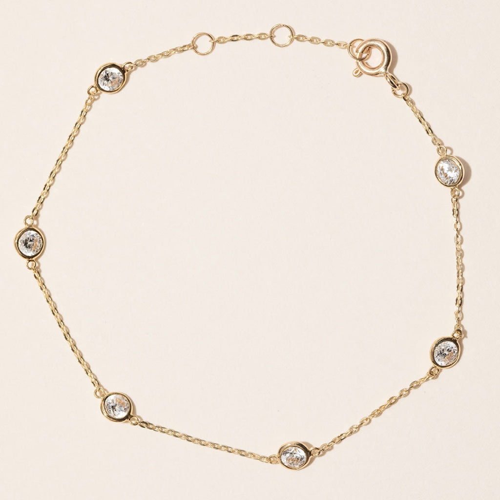 Sparkling Drops Bracelet | 9ct Gold - Gear Jewellers Dublin