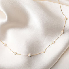 Sparkling Drops Necklace | 9ct Gold - Bracelet