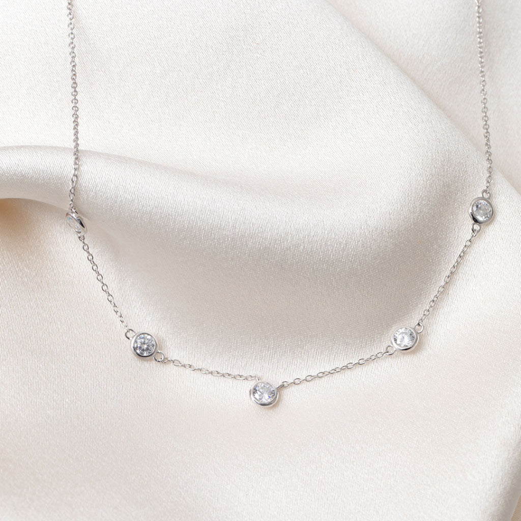 Sparkling Drops Necklace | Sterling Silver - Bracelet