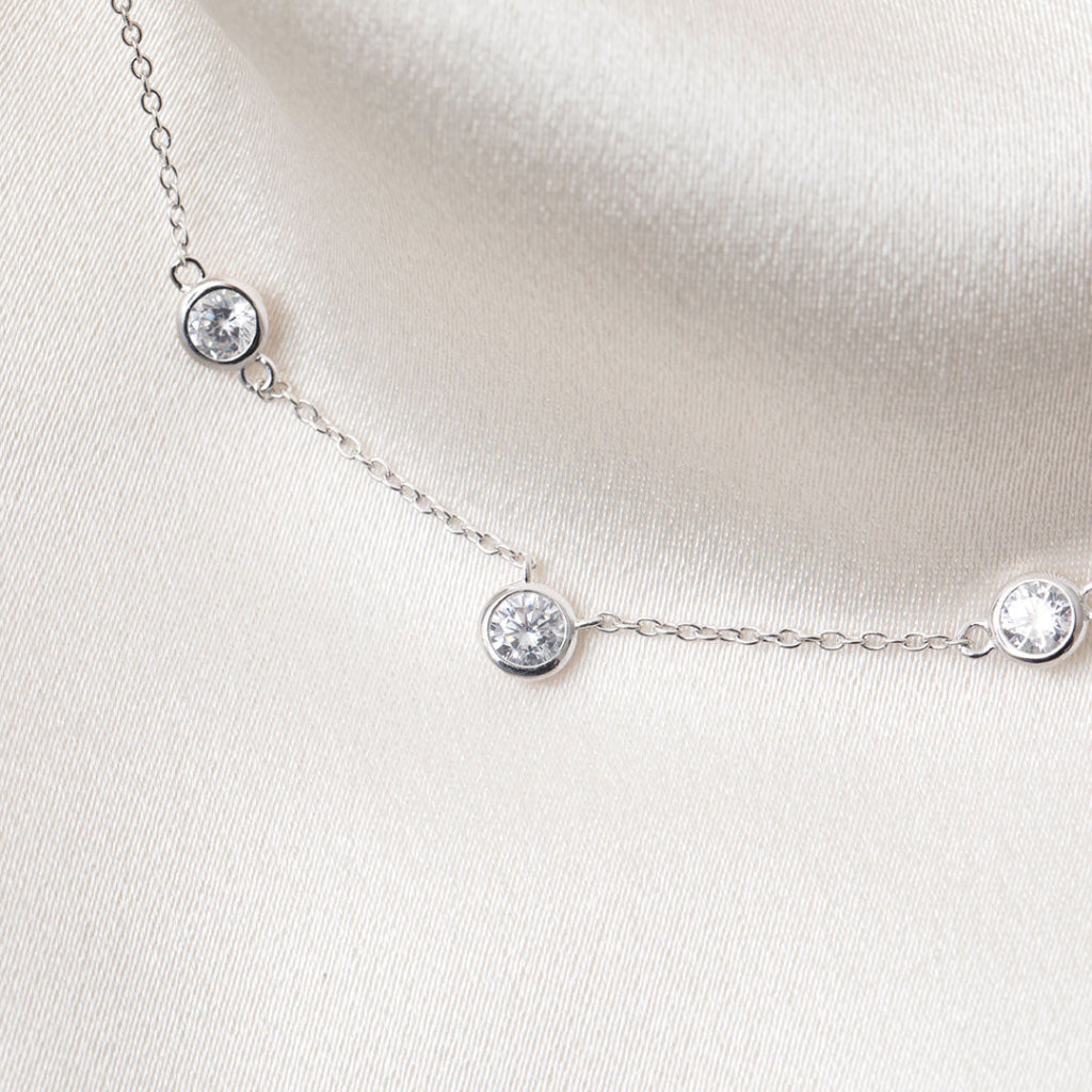 Sparkling Drops Necklace | Sterling Silver - Bracelet