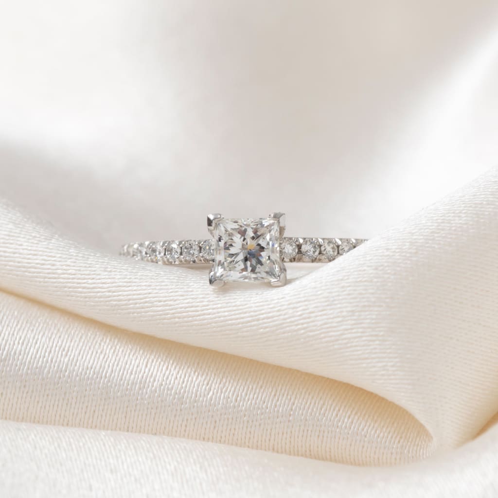 SPENCER 0.72ct | Princess Solitaire Diamond Engagement Ring