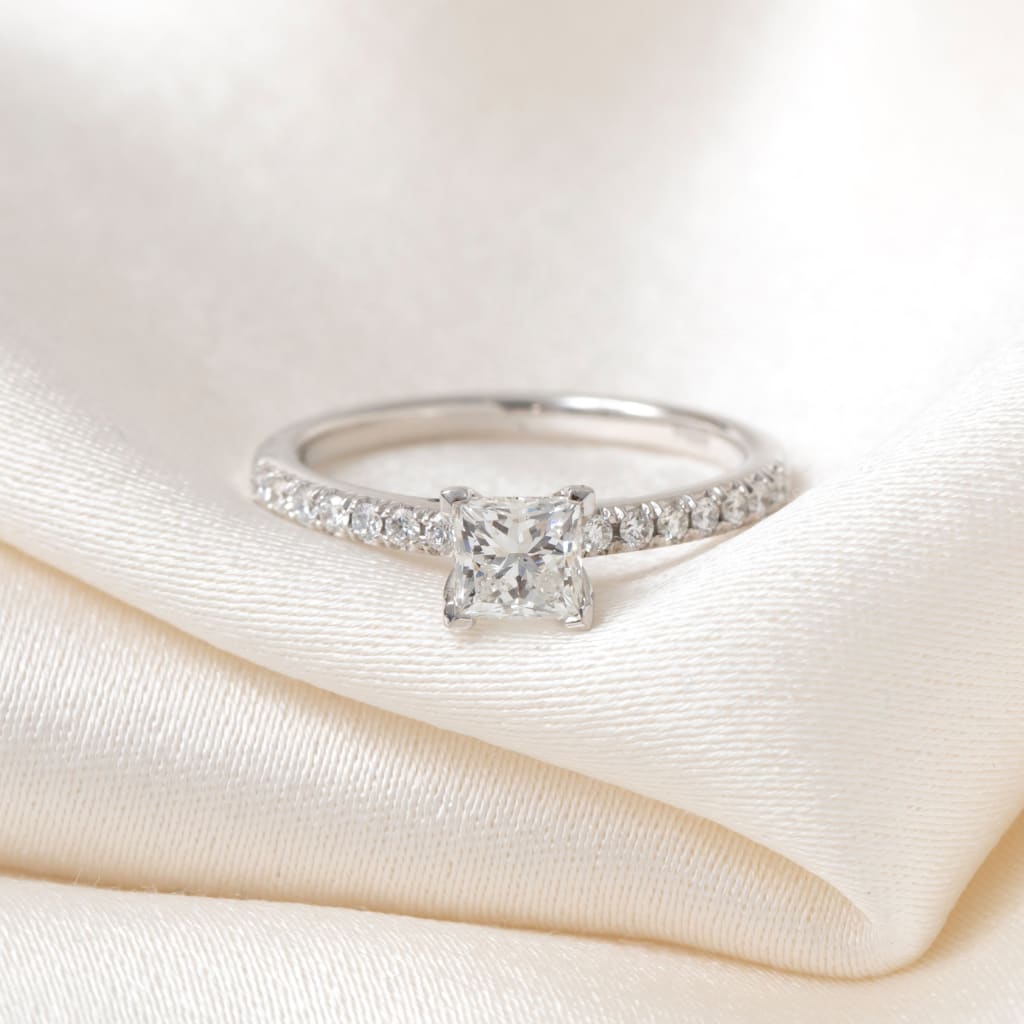 SPENCER 0.72ct | Princess Solitaire Diamond Engagement Ring