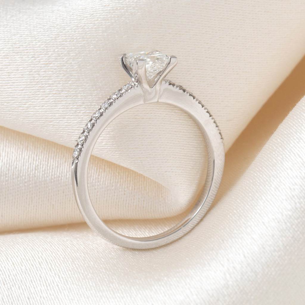 SPENCER 0.72ct | Princess Solitaire Diamond Engagement Ring