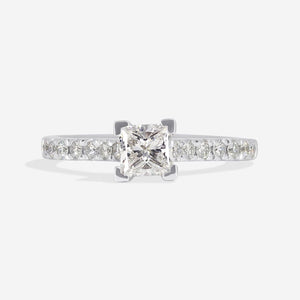 SPENCER 0.72ct | Princess Solitaire Diamond Engagement Ring in Platinum
