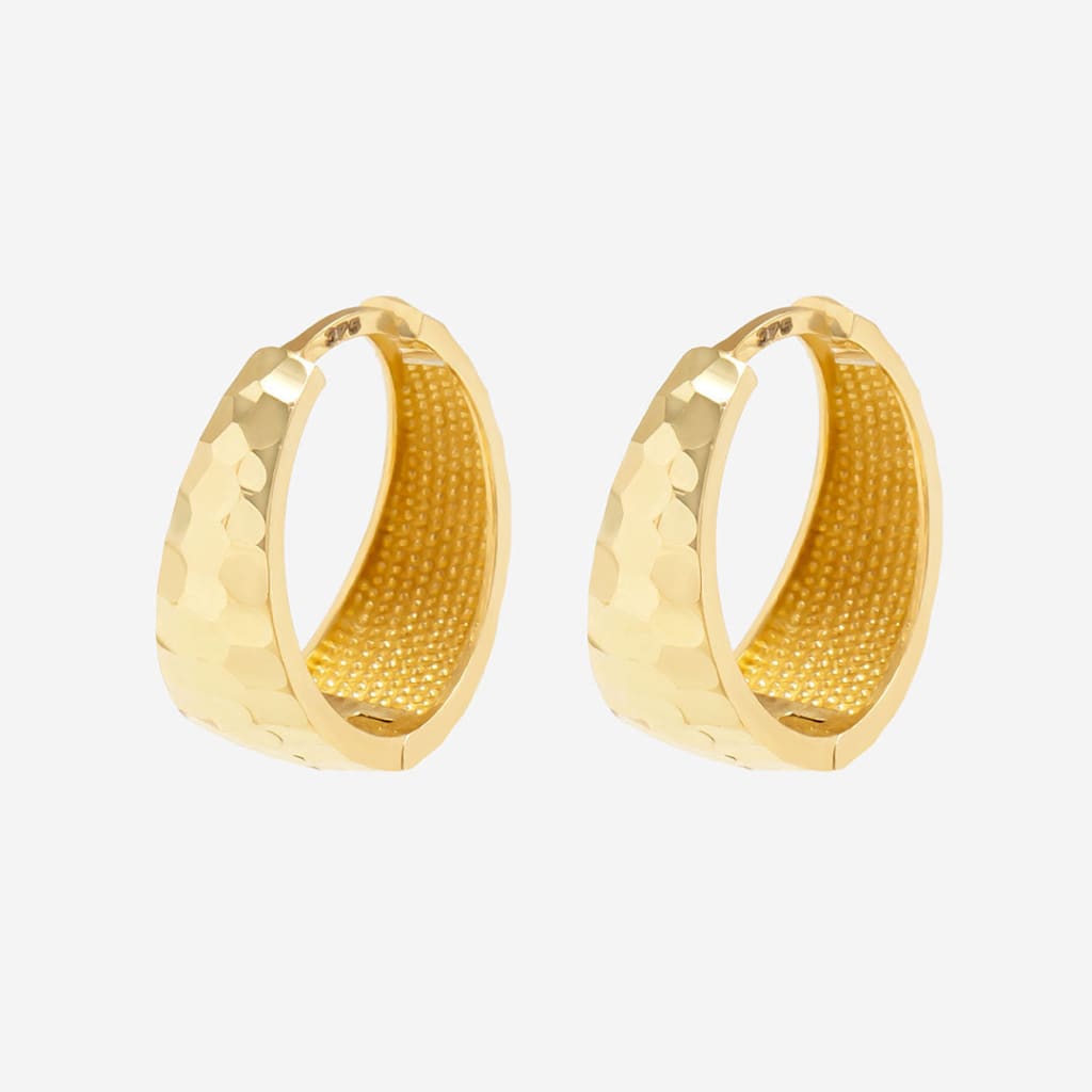 Sphere Hoop Earrings -12mm | 9ct Gold - Earrings
