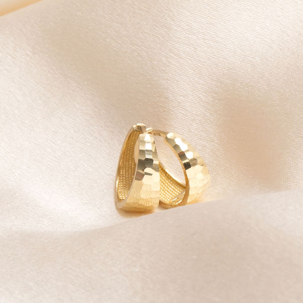 Sphere Hoop Earrings -12mm | 9ct Gold - Earrings